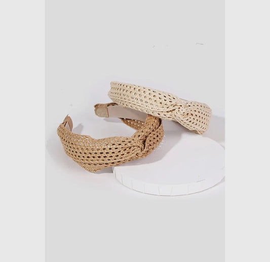 Brown Braided Headband
