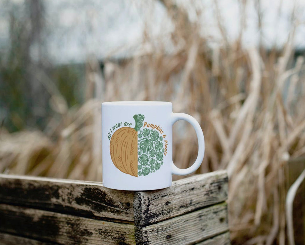 Pumpkins & Plants Mug