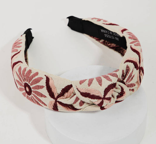Dusty Pink Flower Headband