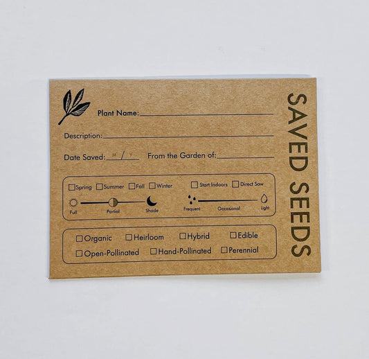 Seed Saving Envelope